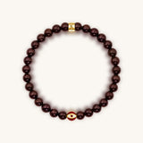 Endless Passion Garnet January Birthstone Evil Eye Bracelet