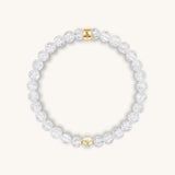 Utmost Clarity Crystal Quartz April Birthstone Evil Eye Bracelet