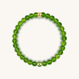 Spiritual Radiance Peridot August Birthstone Evil Eye Bracelet