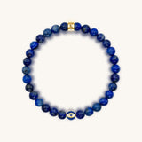 Wise Guidance Lapis September Birthstone Evil Eye Bracelet