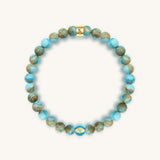 Divine Healing Turquoise December Birthstone Evil Eye Bracelet