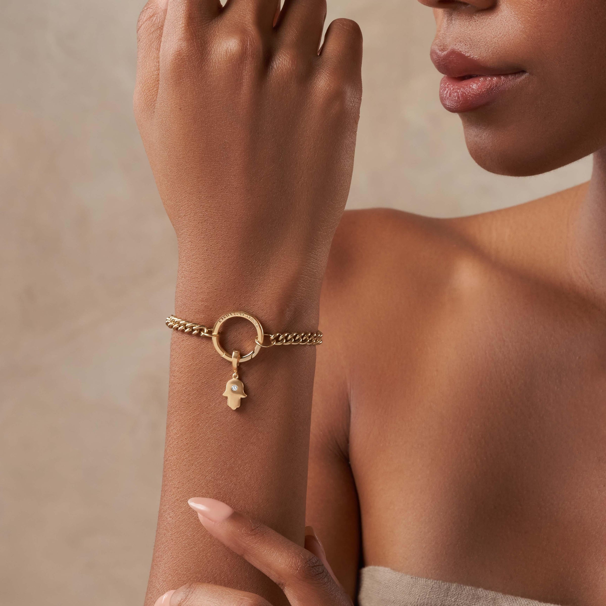 Linked in Love - Gold Bracelet