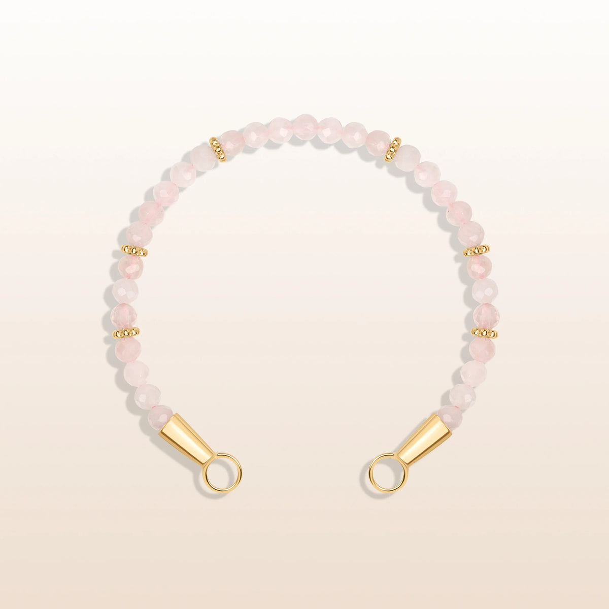 Compassionate Soul - Rose Quartz Heart Bracelet