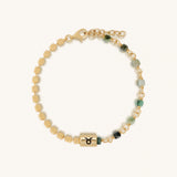 Steadfast Dedication Emerald Taurus Bracelet