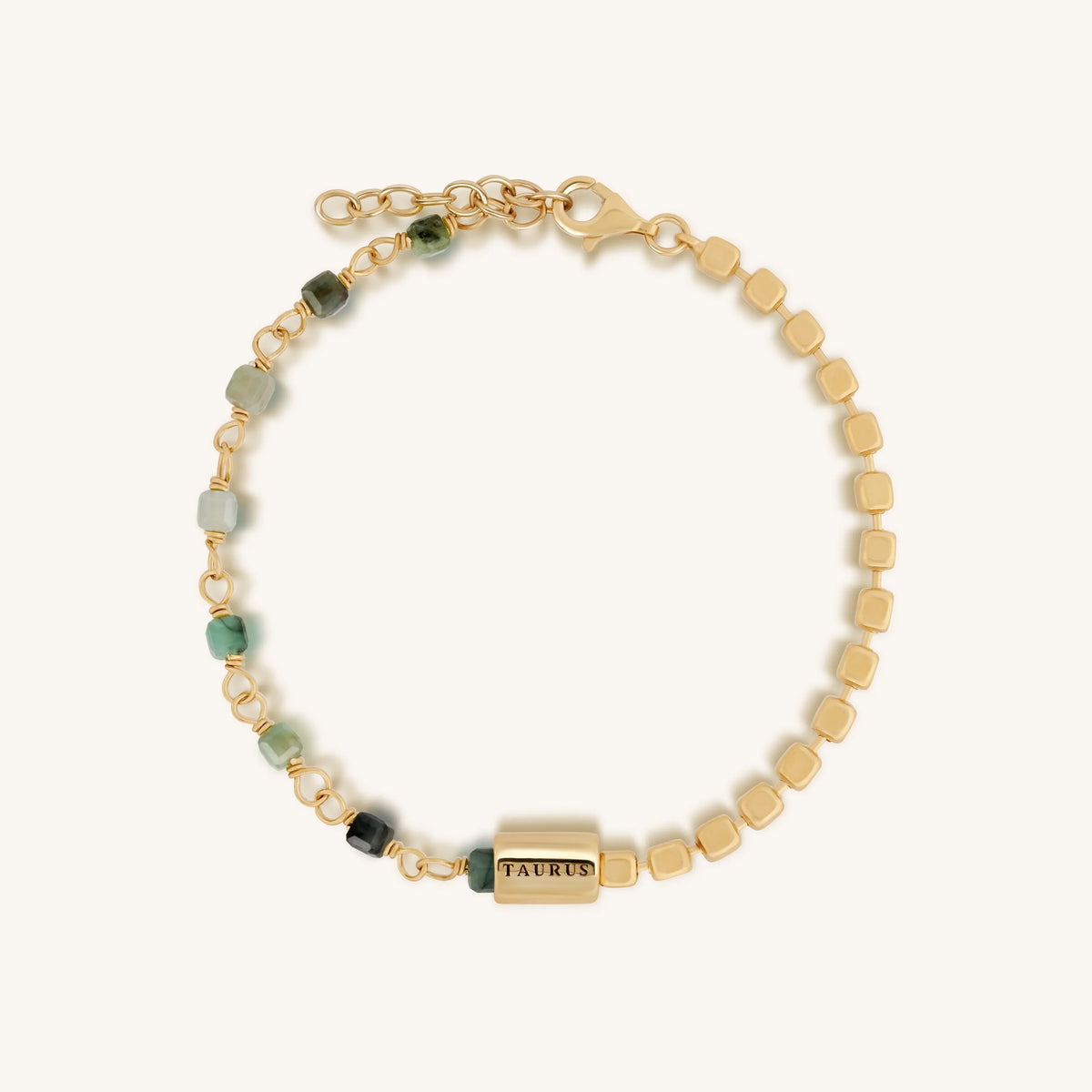 Steadfast Dedication Emerald Taurus Bracelet
