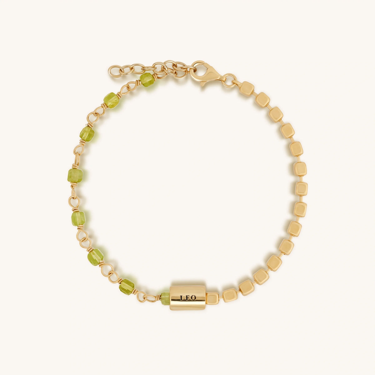 Fearless Honesty Peridot Leo Bracelet