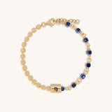 Pragmatic Elegance Lapis Lazuli Virgo Bracelet