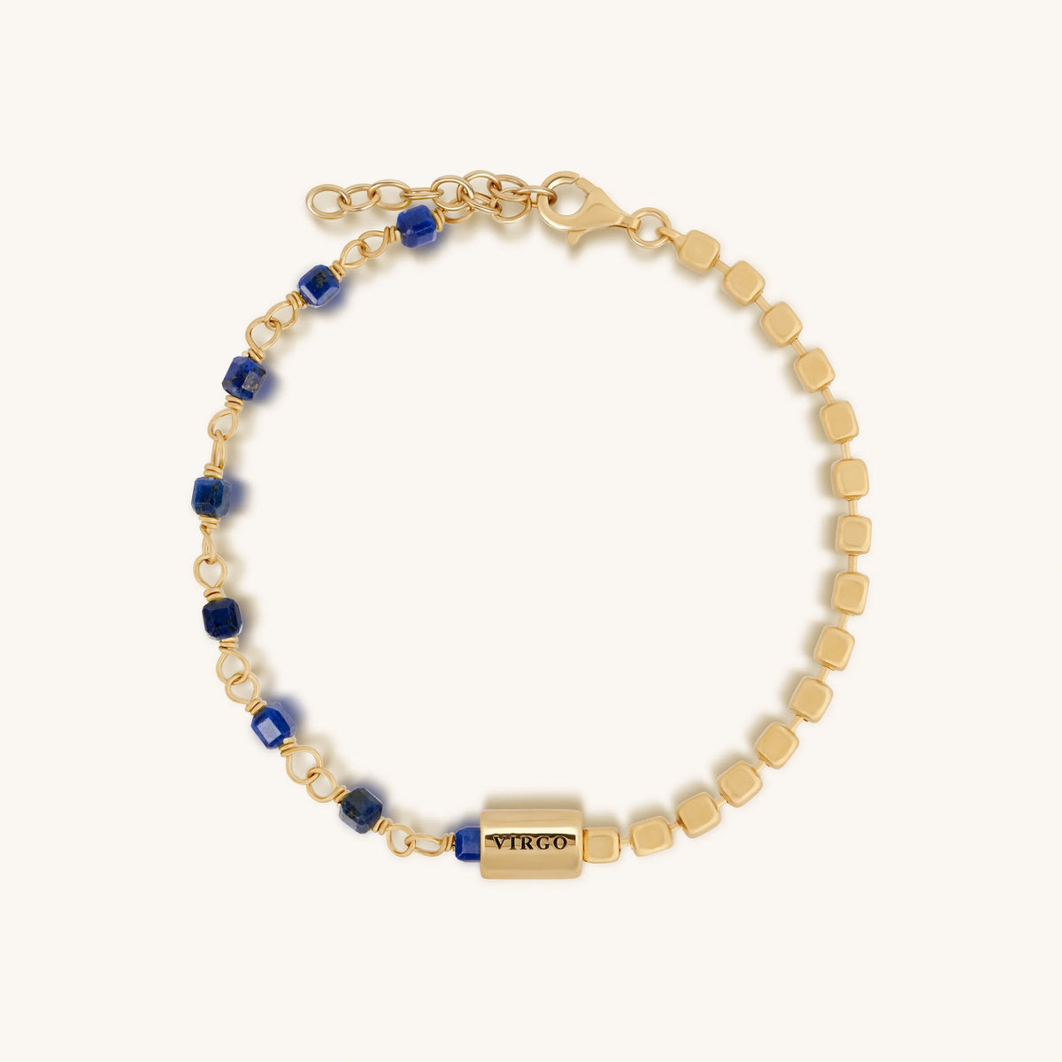 Pragmatic Elegance Lapis Lazuli Virgo Bracelet