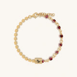 Humble Ambition Garnet Capricorn Bracelet