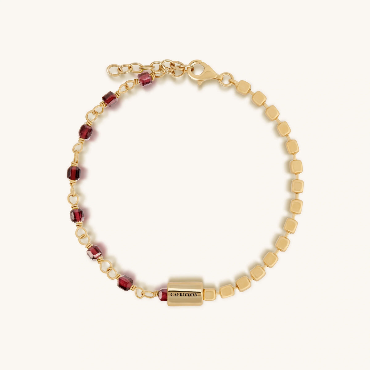 Humble Ambition Garnet Capricorn Bracelet
