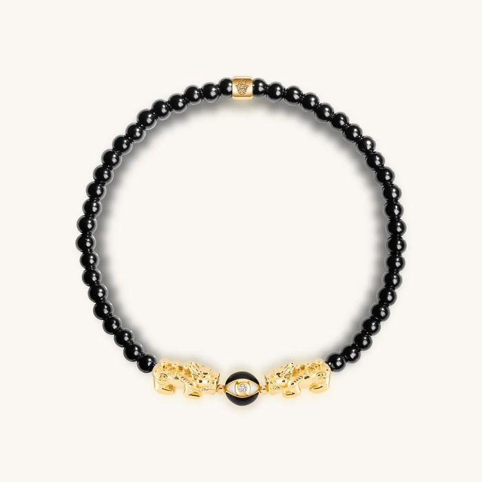 Absolute Power Double Dragon Evil Eye Bracelet