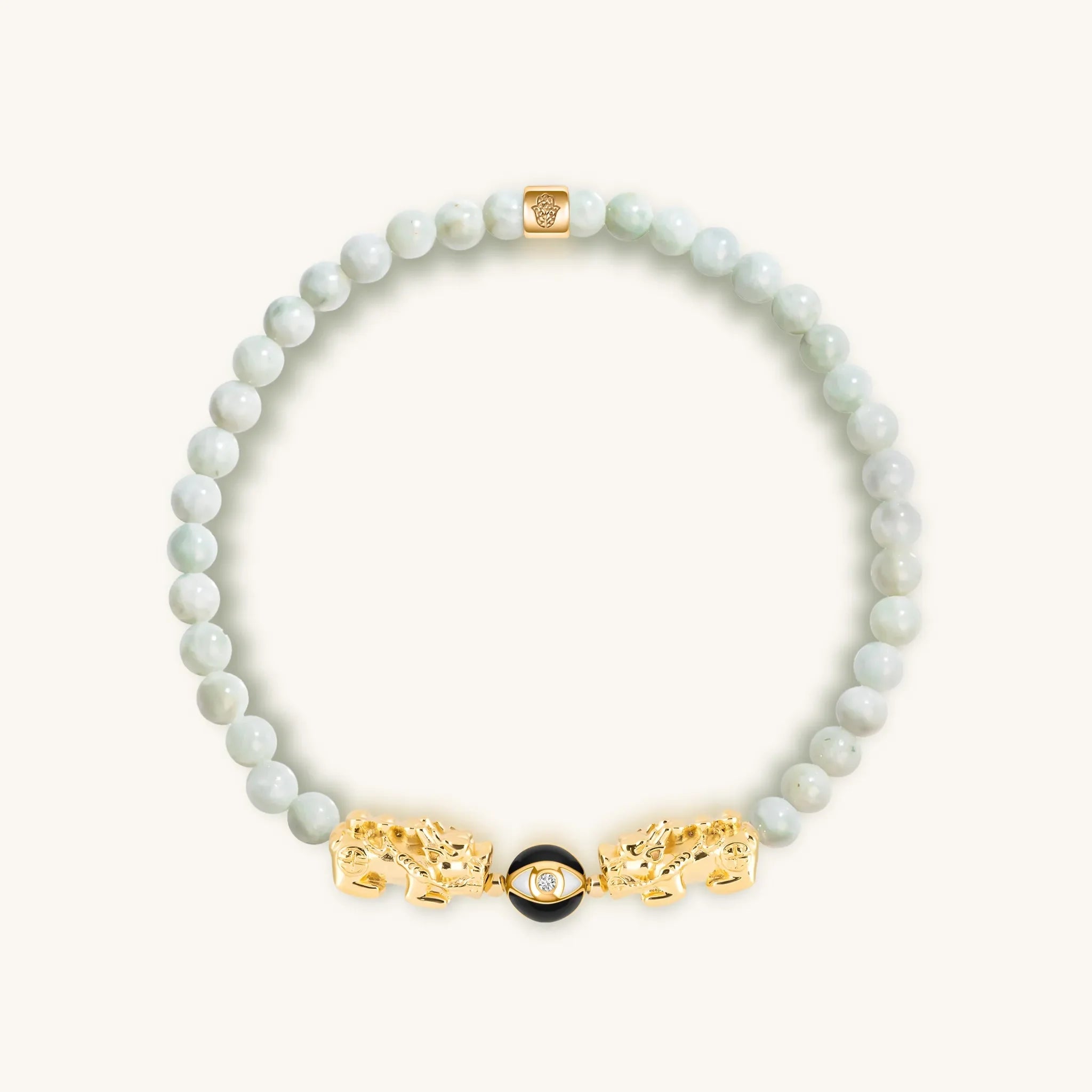 Spiritual Flame Dragon Jade Evil Eye Bracelet