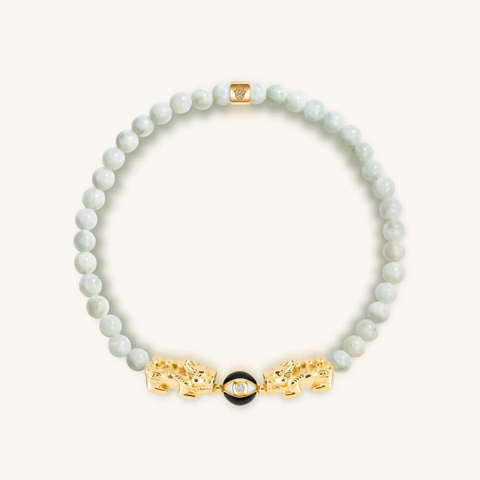 Spiritual Flame Dragon Jade Evil Eye Bracelet