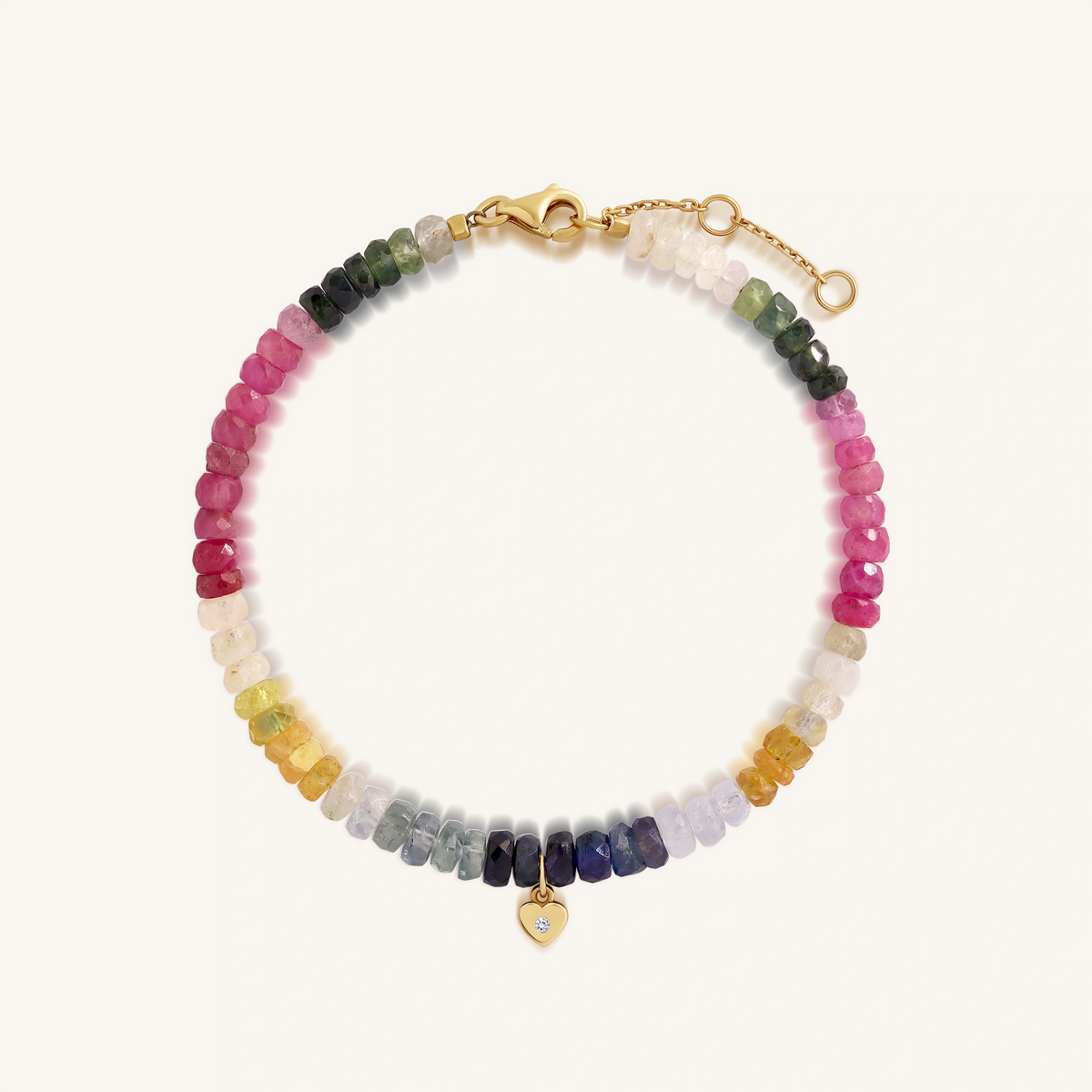Innocent Heart 14K Gold Multicolor Sapphire Bracelet