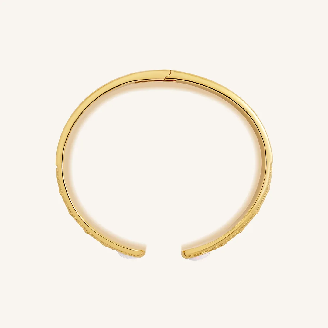 Free Spirit Opal Feather Cuff Bracelet