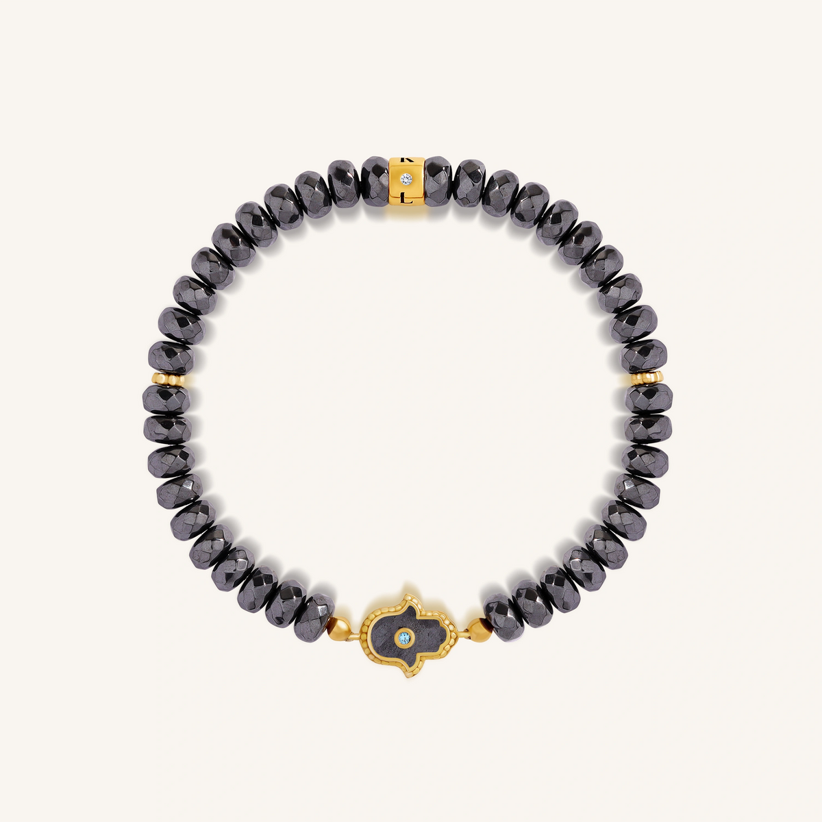 Guardian Spirit Hematite & Aquamarine Bracelet