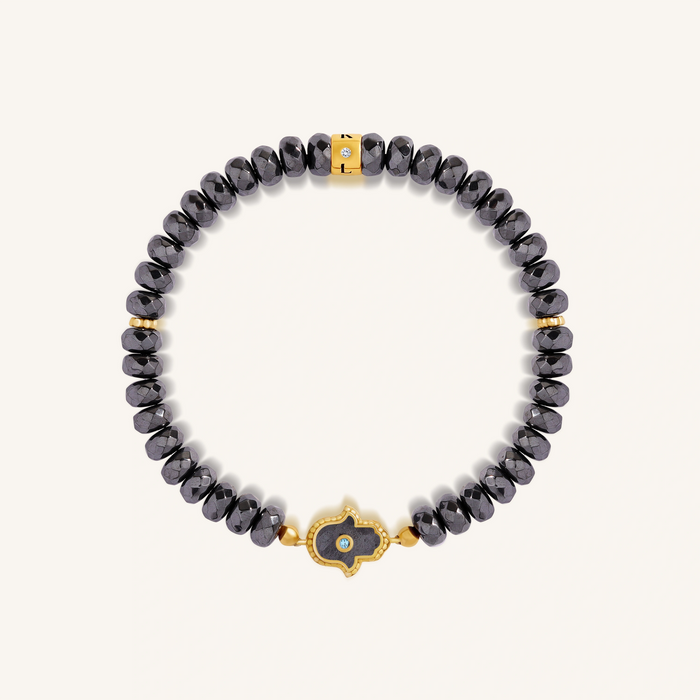 Guardian Spirit Hematite & Aquamarine Bracelet