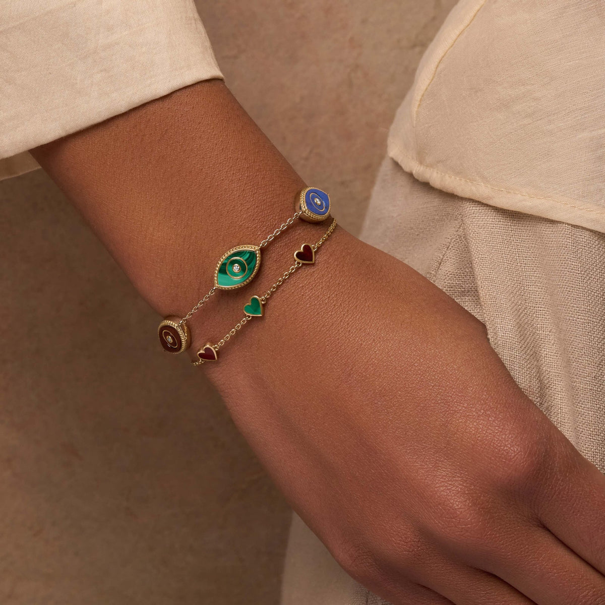 Radiant Bonds Multi-Stone Bracelet Set