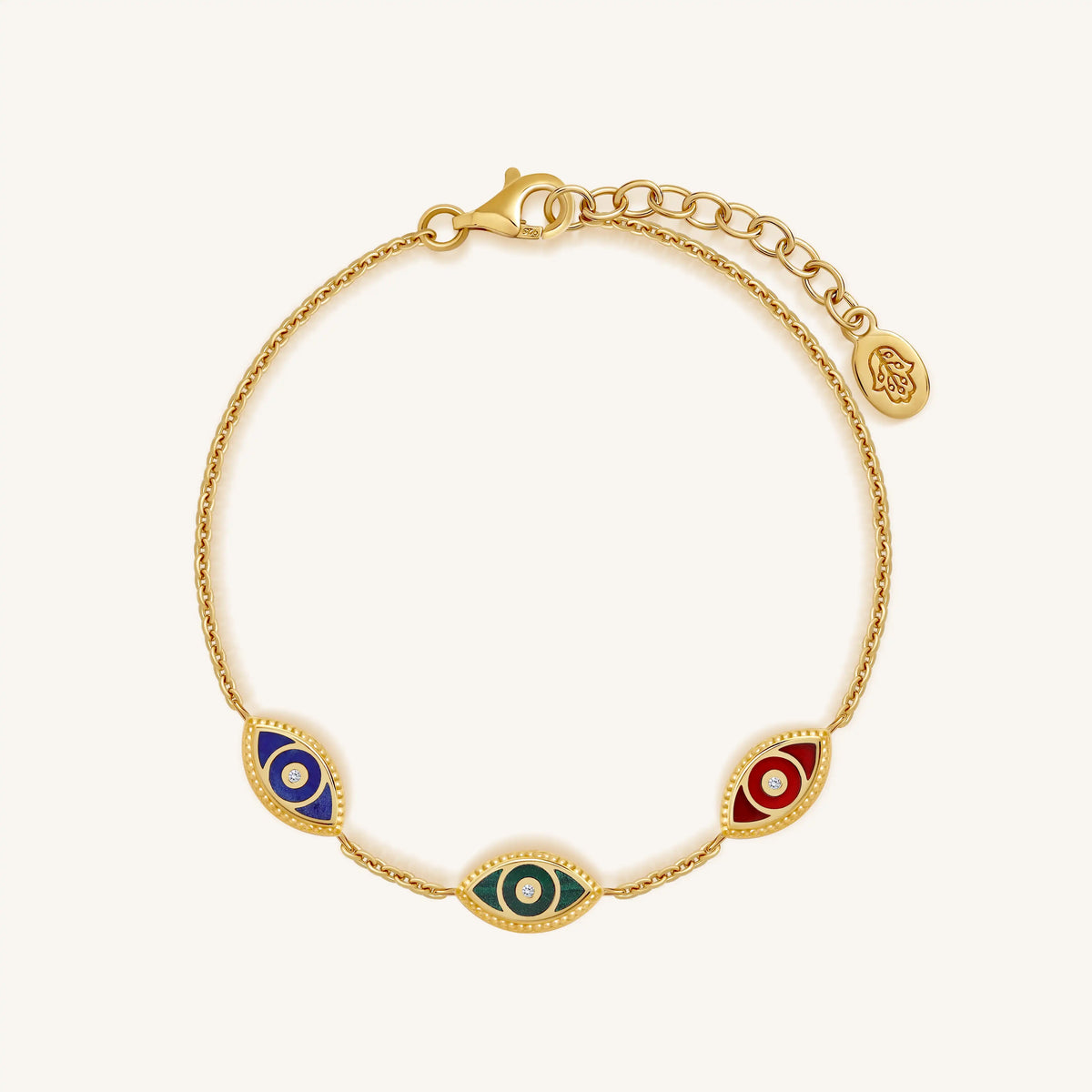 Abundance Awakened Multi-Stone Evil Eye Bracelet