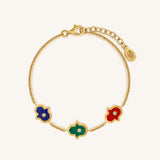 Blessed Intentions Multi-Stone Hamsa Bracelet
