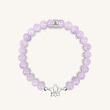 Peace and Purity Lavender Jade Lotus Bracelet