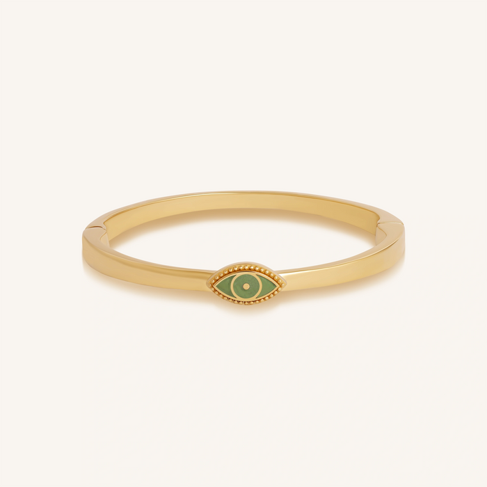 Guardian Glow Jade Evil Eye Bangle