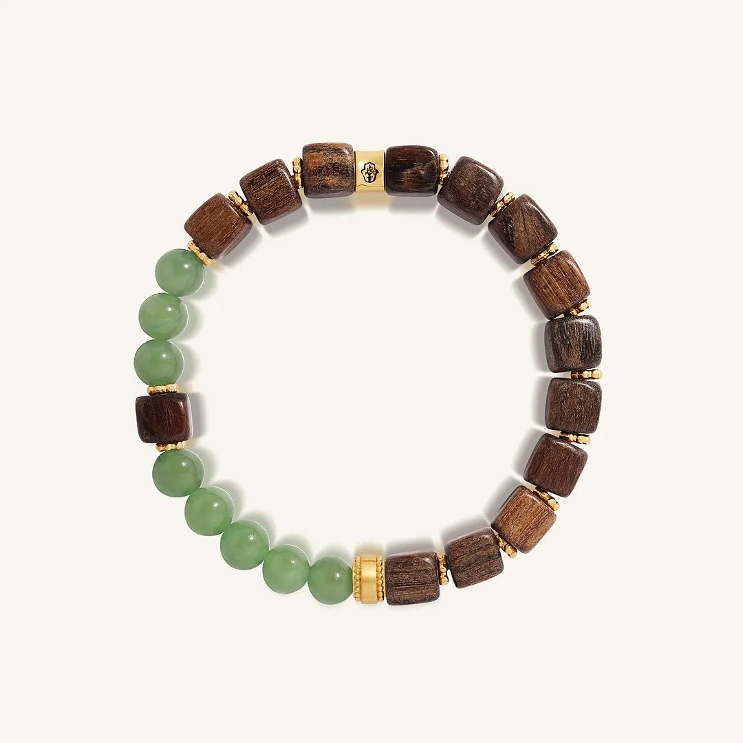 Graceful Balance Agarwood & Jadeite Bracelet