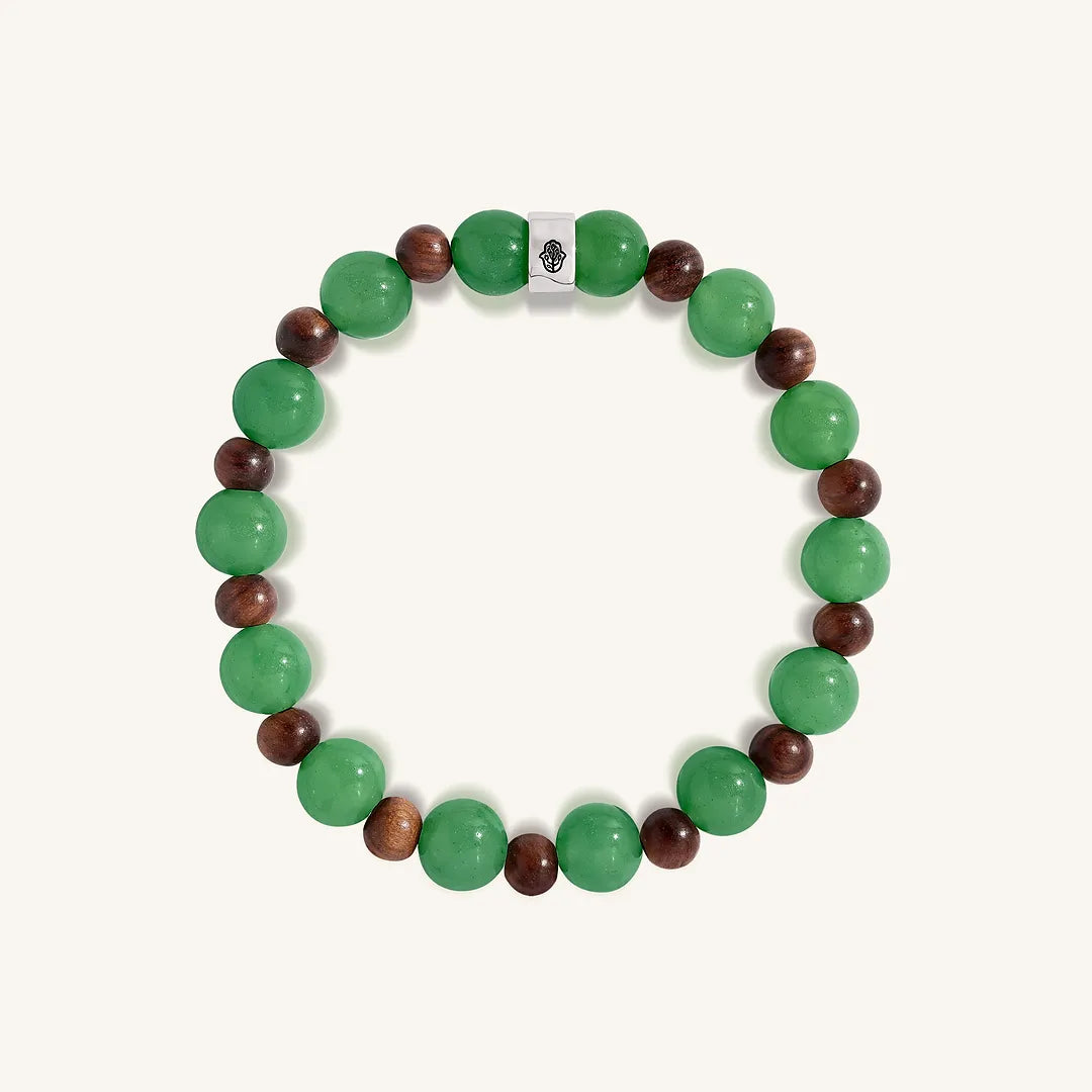 Divine Composure Agarwood & Jadeite Bracelet