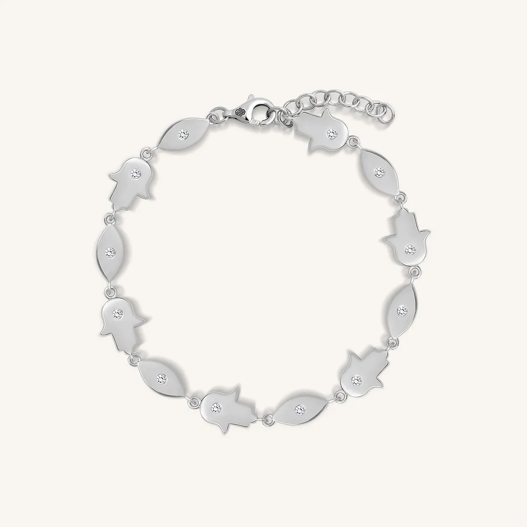 Sacred Shield Hamsa & Evil Eye Bracelet