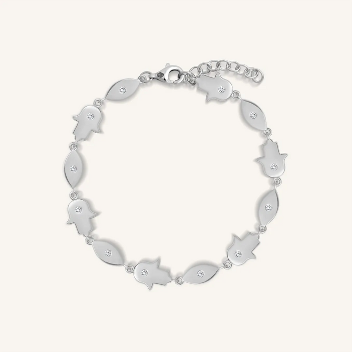 Sacred Shield Hamsa & Evil Eye Bracelet