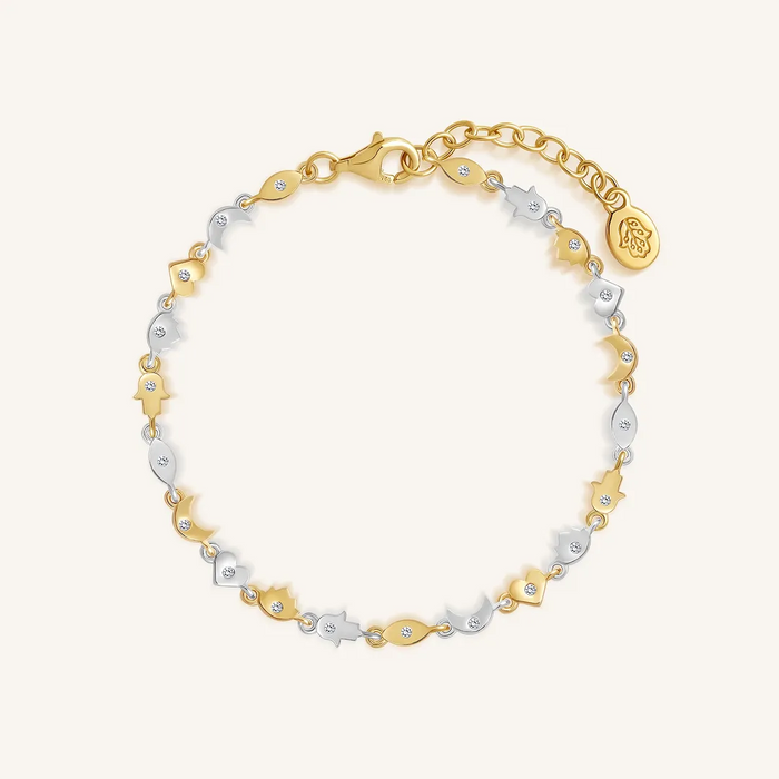 Ethereal Harmony Multi-Charm Bracelet
