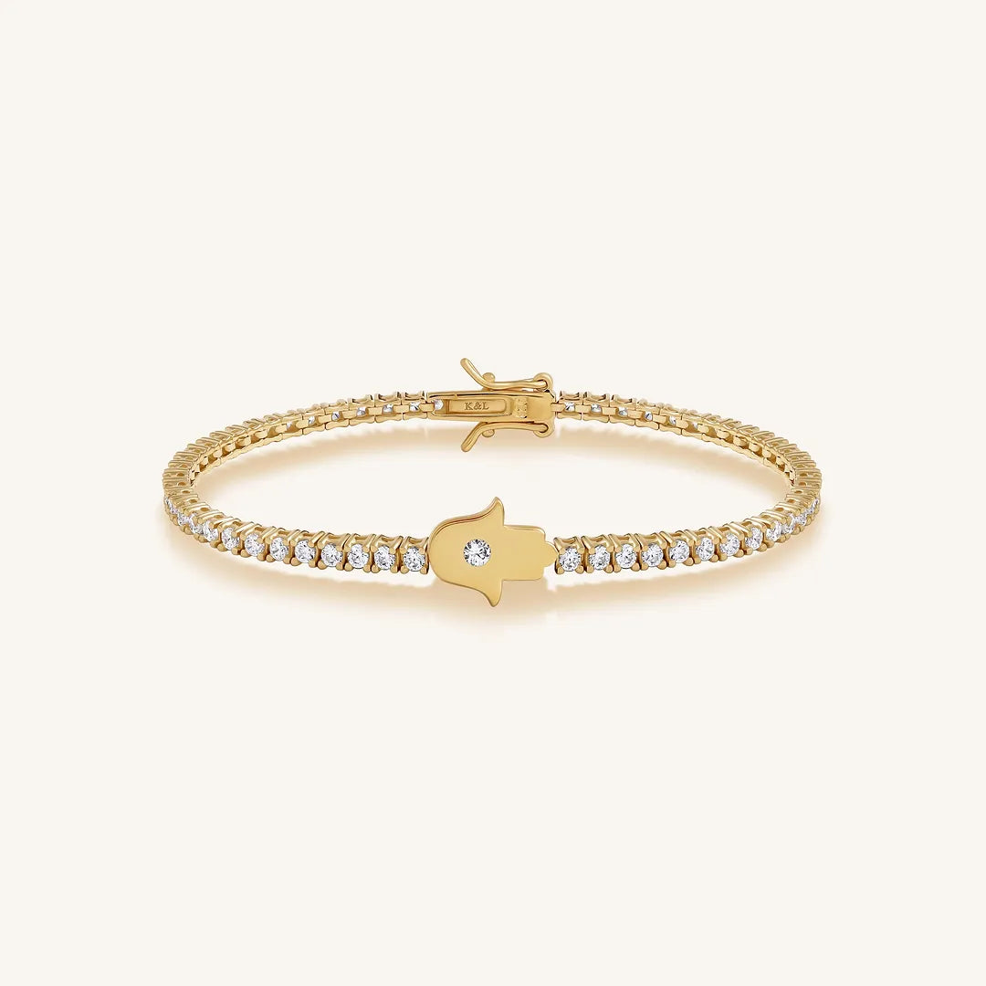 Sanctuary Light Hamsa Tennis Bracelet