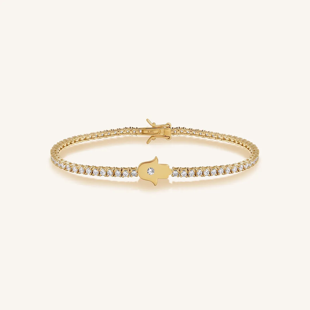Sanctuary Light Hamsa Tennis Bracelet