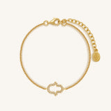 Golden Aura Hamsa Protection Gold Bracelet