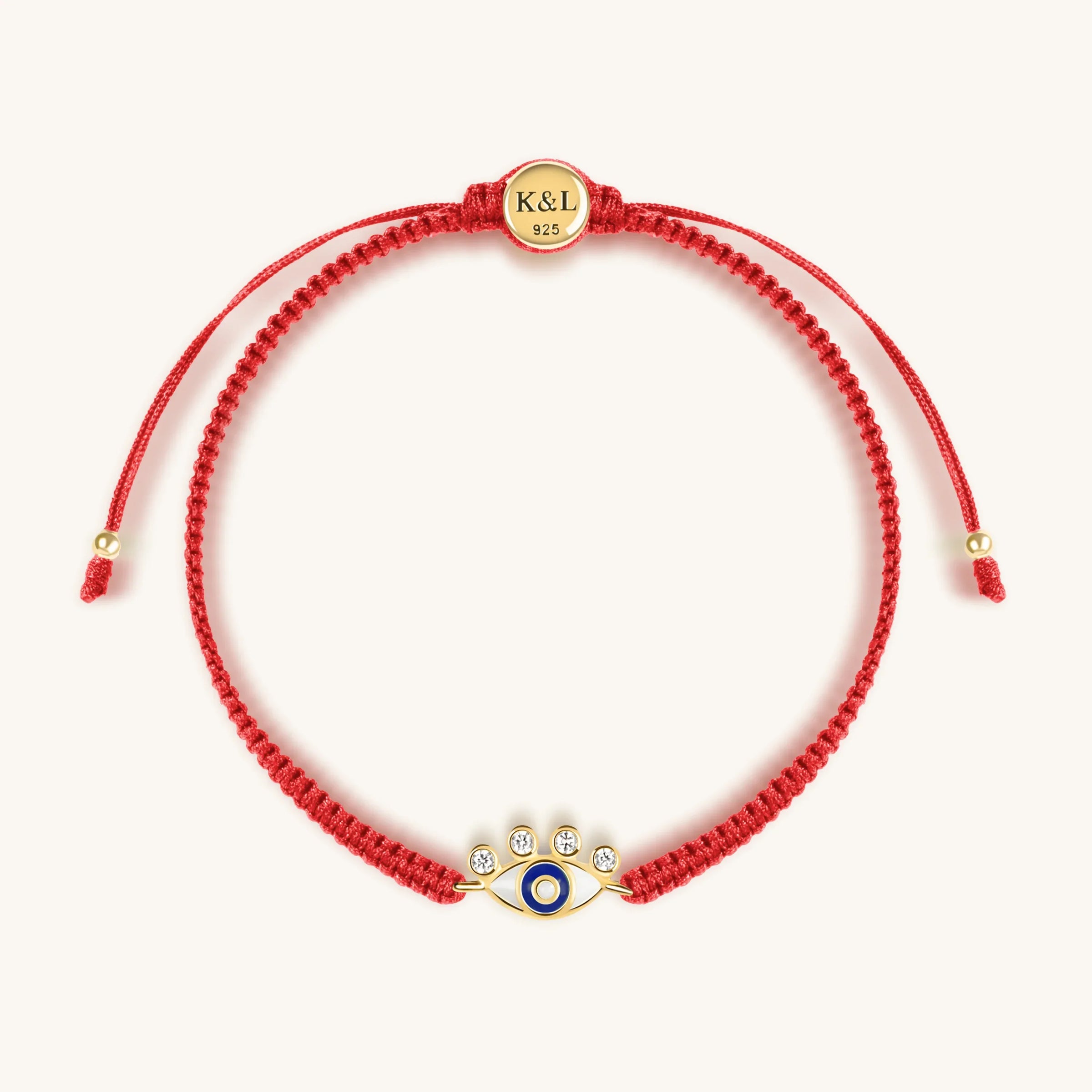 Balanced Outlook Red String Evil Eye Charm Bracelet