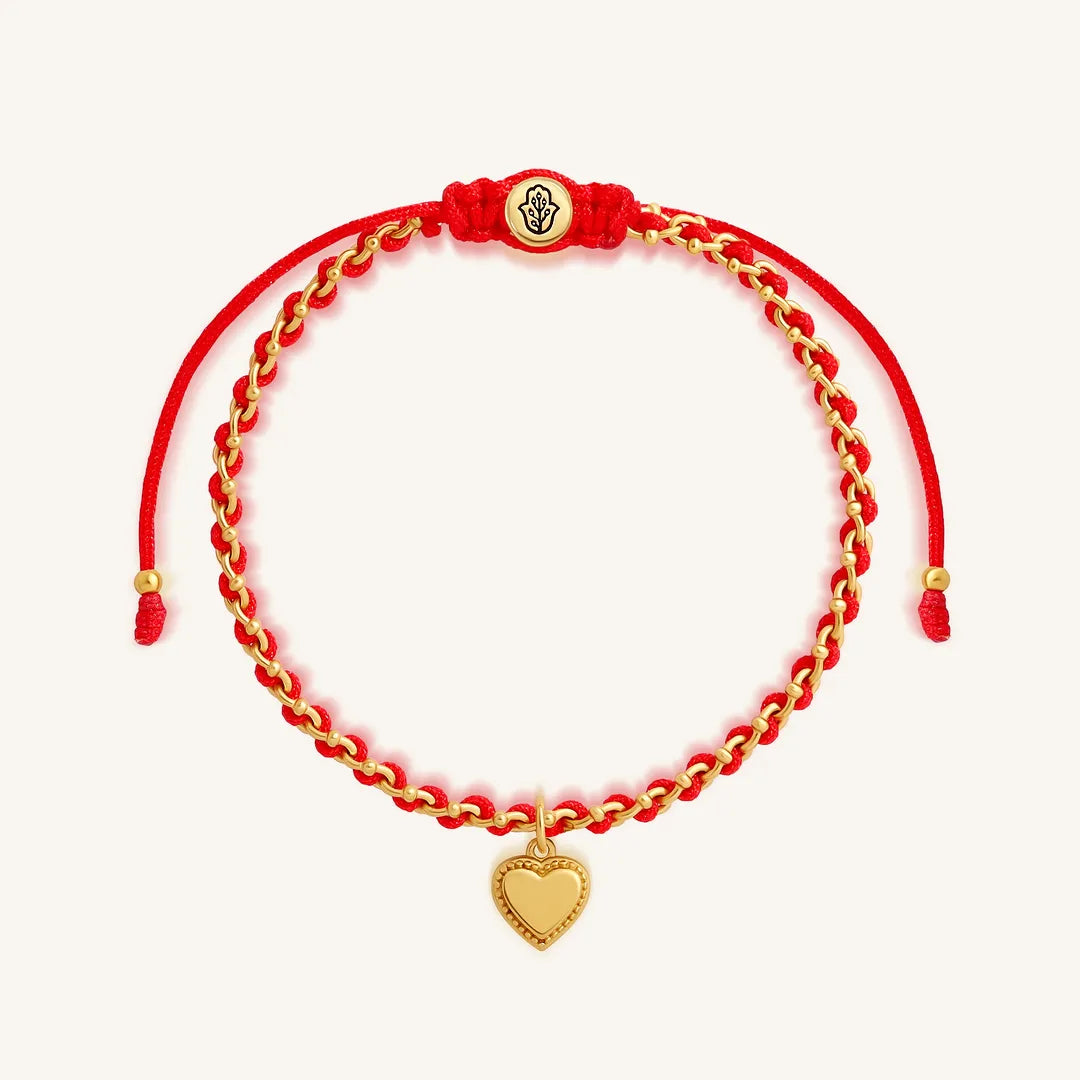 Infinite Love Red String Heart Bracelet