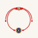 Intuitive Guardian Lapis Lazuli Evil Eye Red String Bracelet