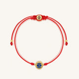 Inner Strength Lapis Lazuli Evil Eye Red String Bracelet