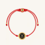 Stabilizing Energy Black Onyx Evil Eye Red String Bracelet
