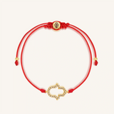 Infinite Guidance Hamsa Red String Bracelet