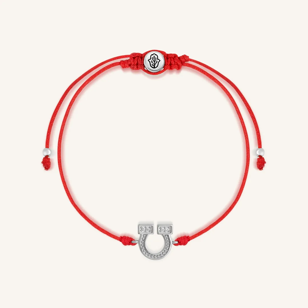Fortune Thread Horseshoe Red String Bracelet