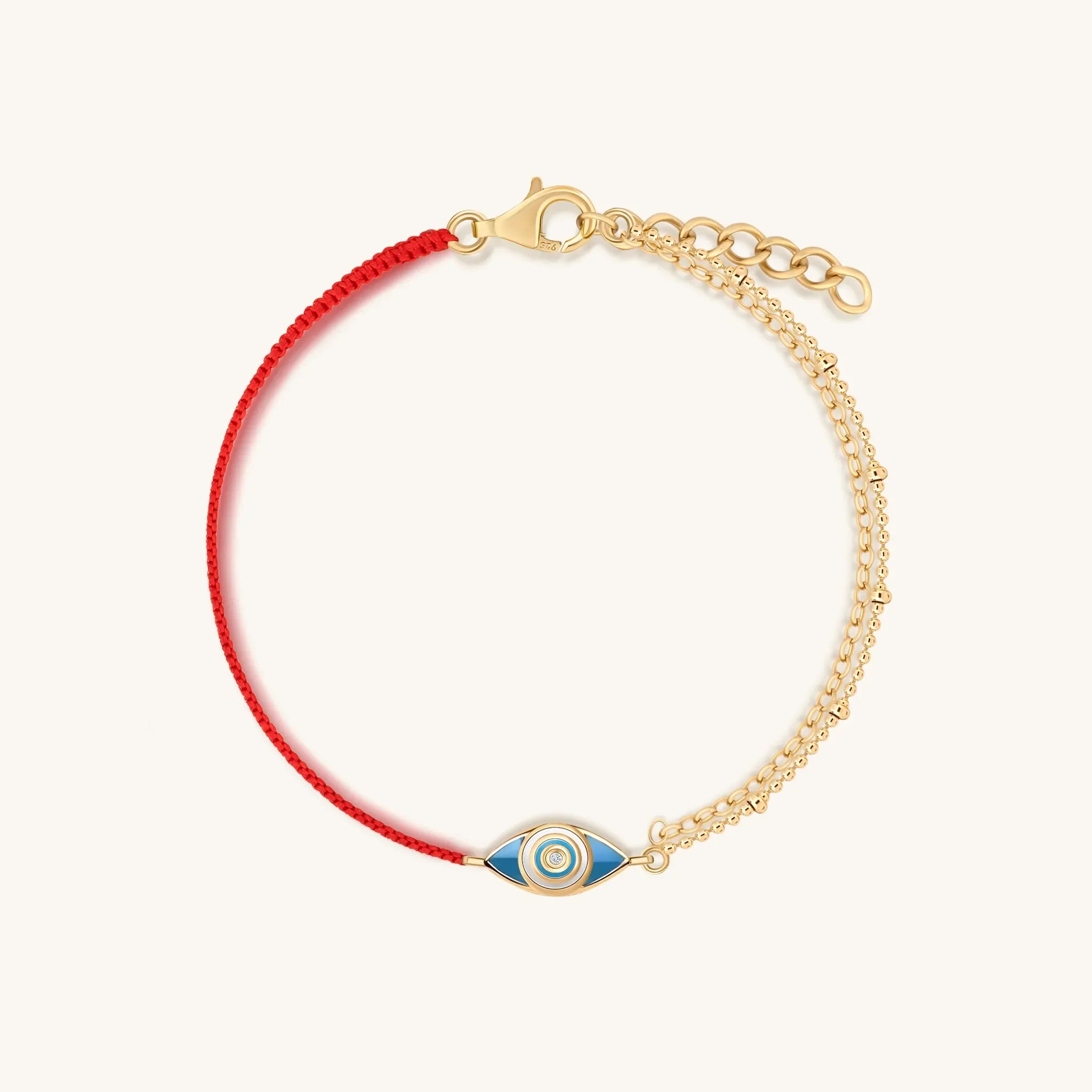 Positive Outcome Red String Evil Eye Charm Bracelet