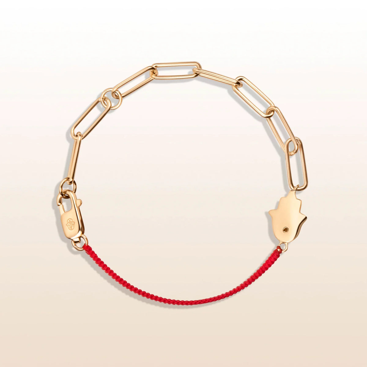 Exuberant Optimism Red String Chain Hamsa Bracelet