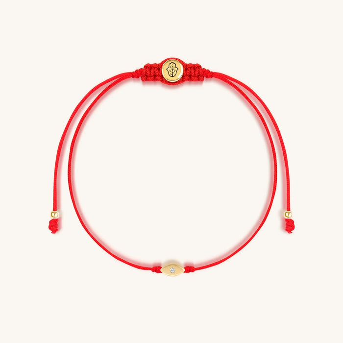 Watchful Wisdom Evil Eye Red String Bracelet