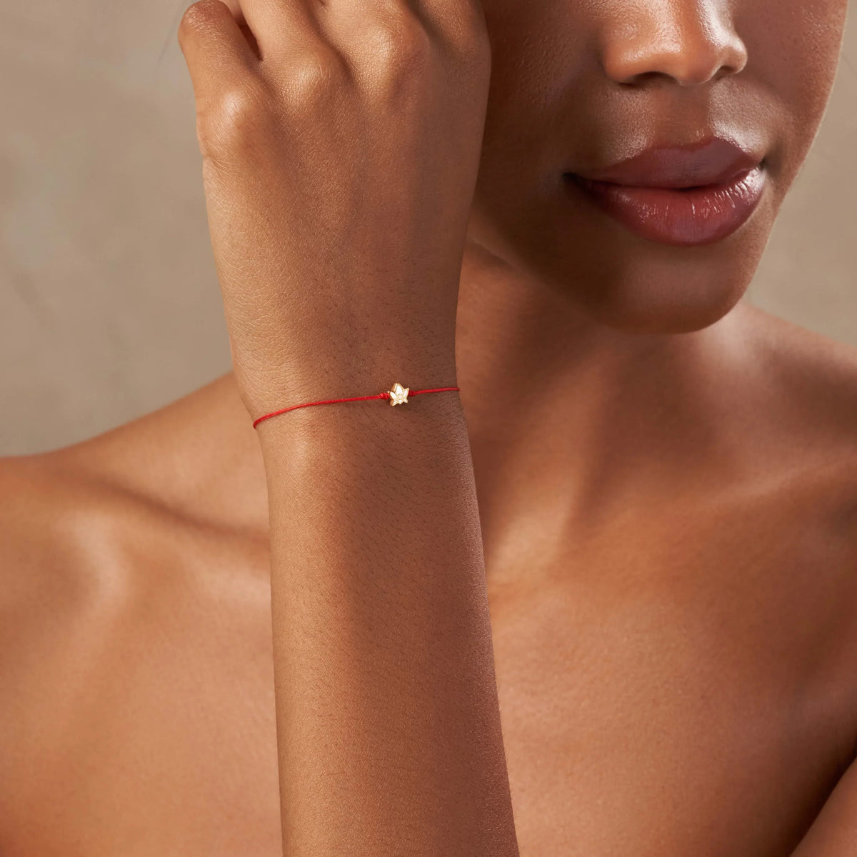 Innocent Guardian Lotus Red String Bracelet