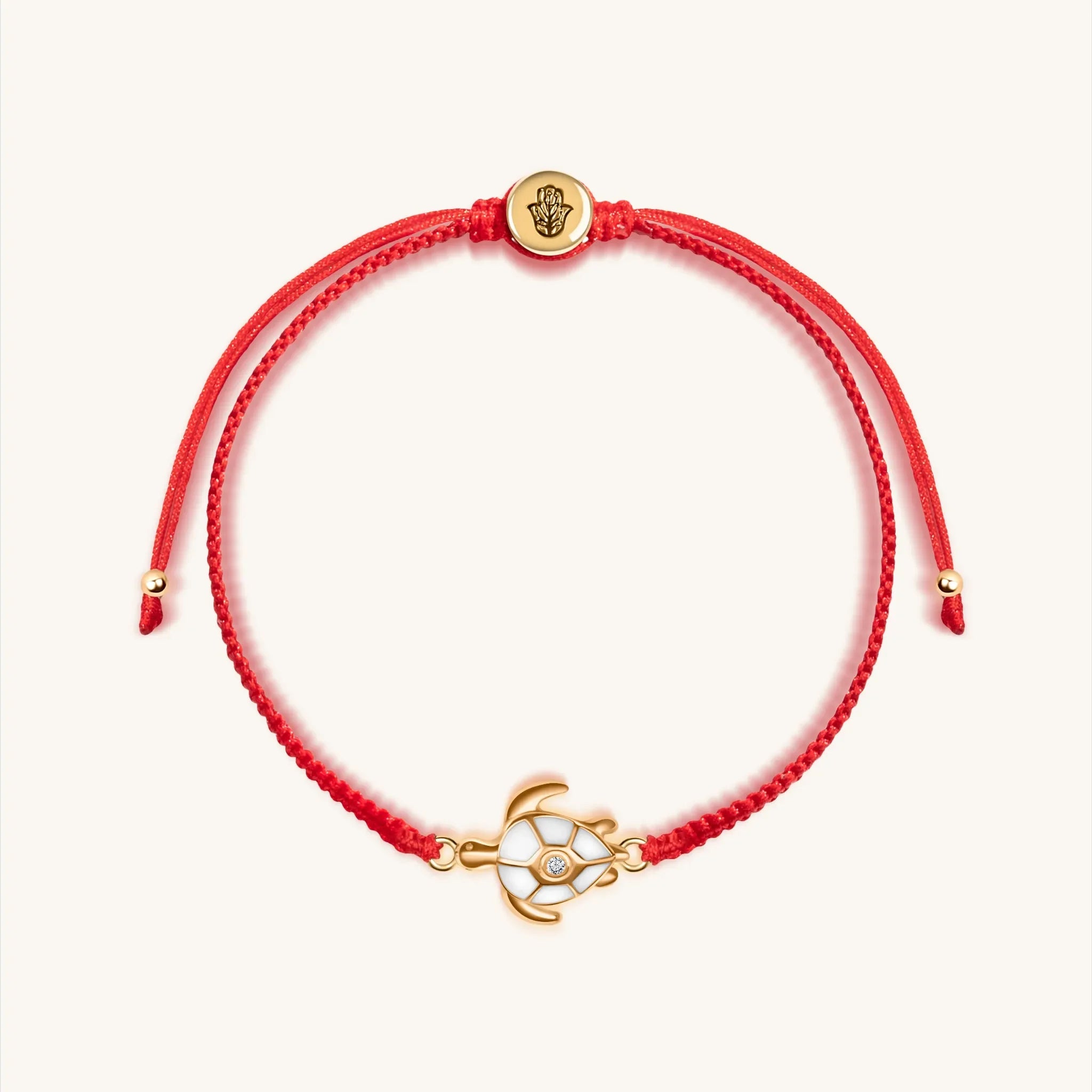 Patience Love Red String Turtle Charm Bracelet