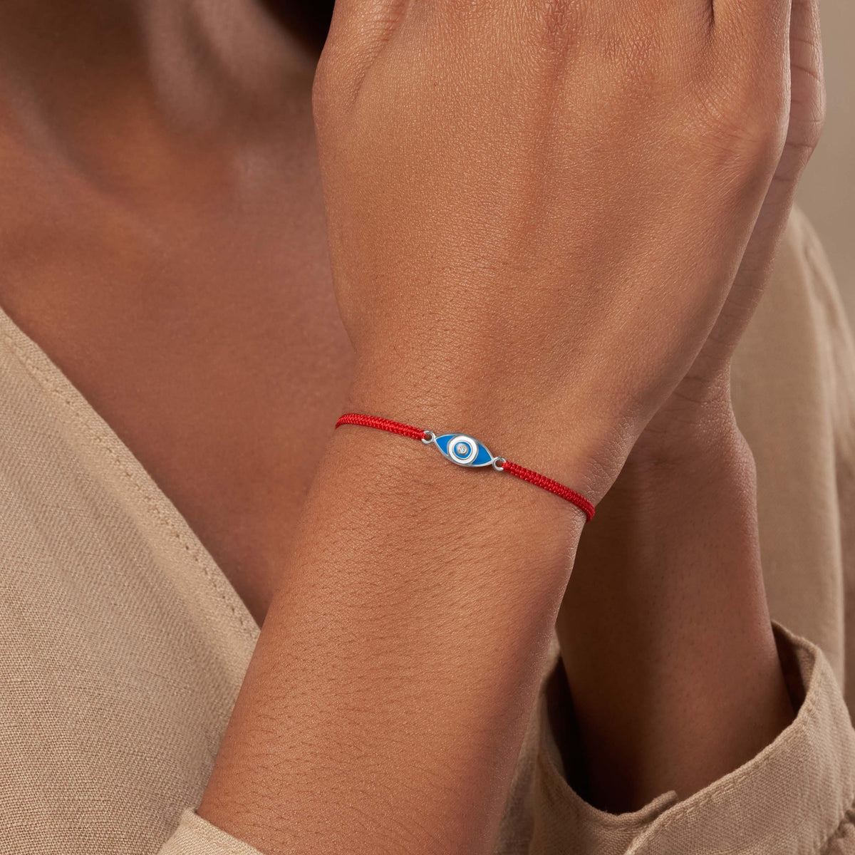 Prevent Harm Red String Evil Eye Charm Bracelet