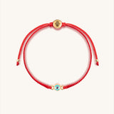 Safe Approach Red String Evil Eye Charm Bracelet