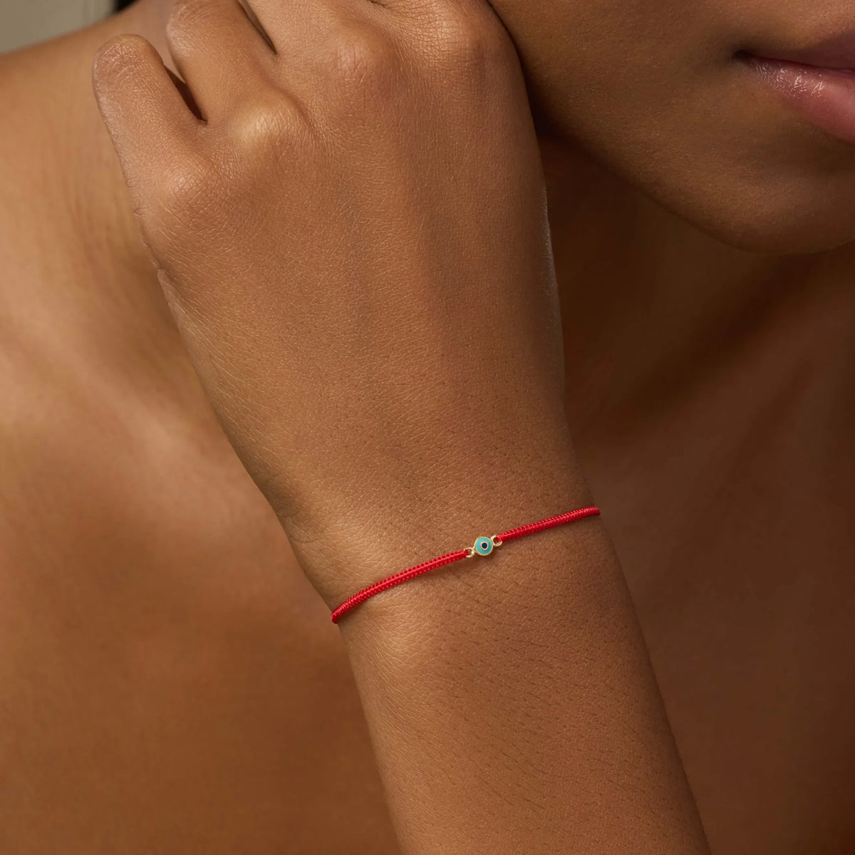 Safe Approach Red String Evil Eye Charm Bracelet