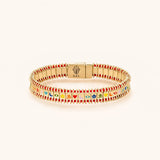 Divine Prism Red String Tennis Bracelet